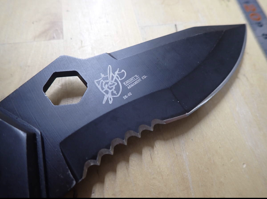 松田菊男作 Knights Armament SK-02 ブラックナイツ ナイフを買取させていただきました | 刃物買取屋